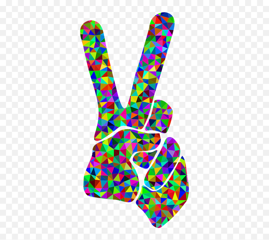 Free Peace Sign Peace Vectors - Hand Printing T Shirt Emoji,Emotion Con