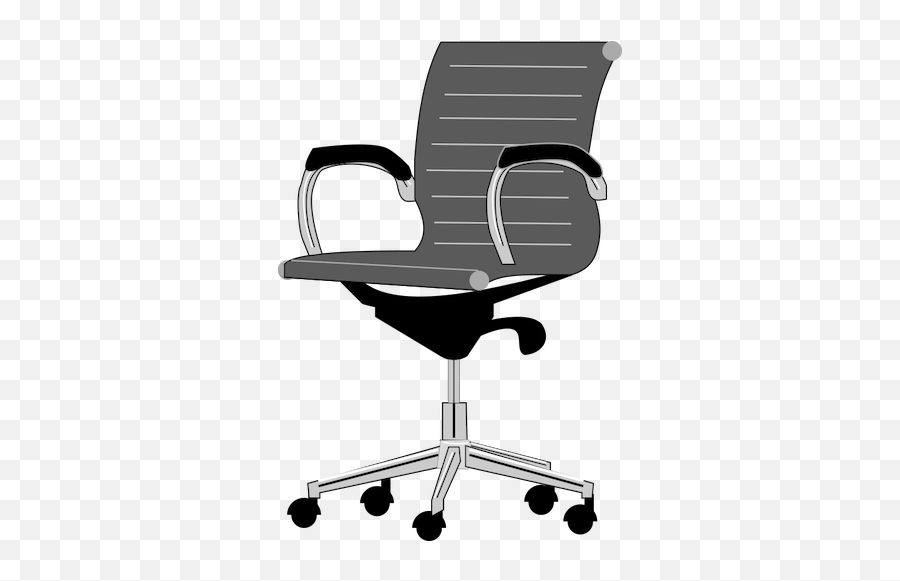 Office Chair Gray Scale - Office Chair Clipart Emoji,Rocking Chair Emoji
