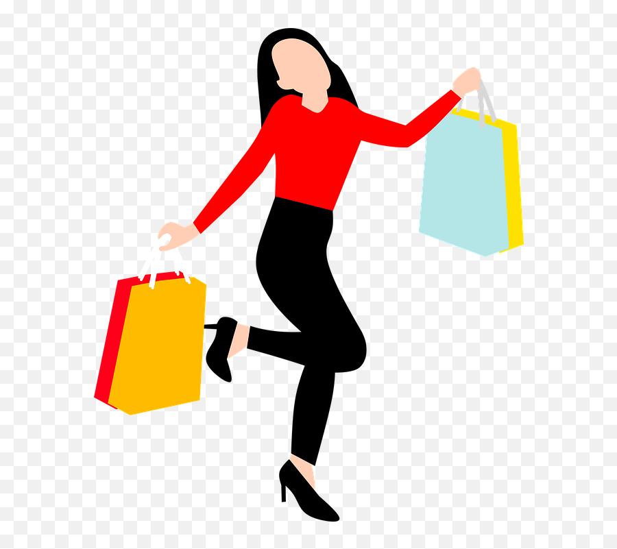 Woman Shopping Bags Pose - Gambar Tas Belanja Kartun Emoji,Walking Girl Emoji