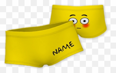 Emoji Kids Custom Name Boxer Short - Underpants,Flushed Emoji