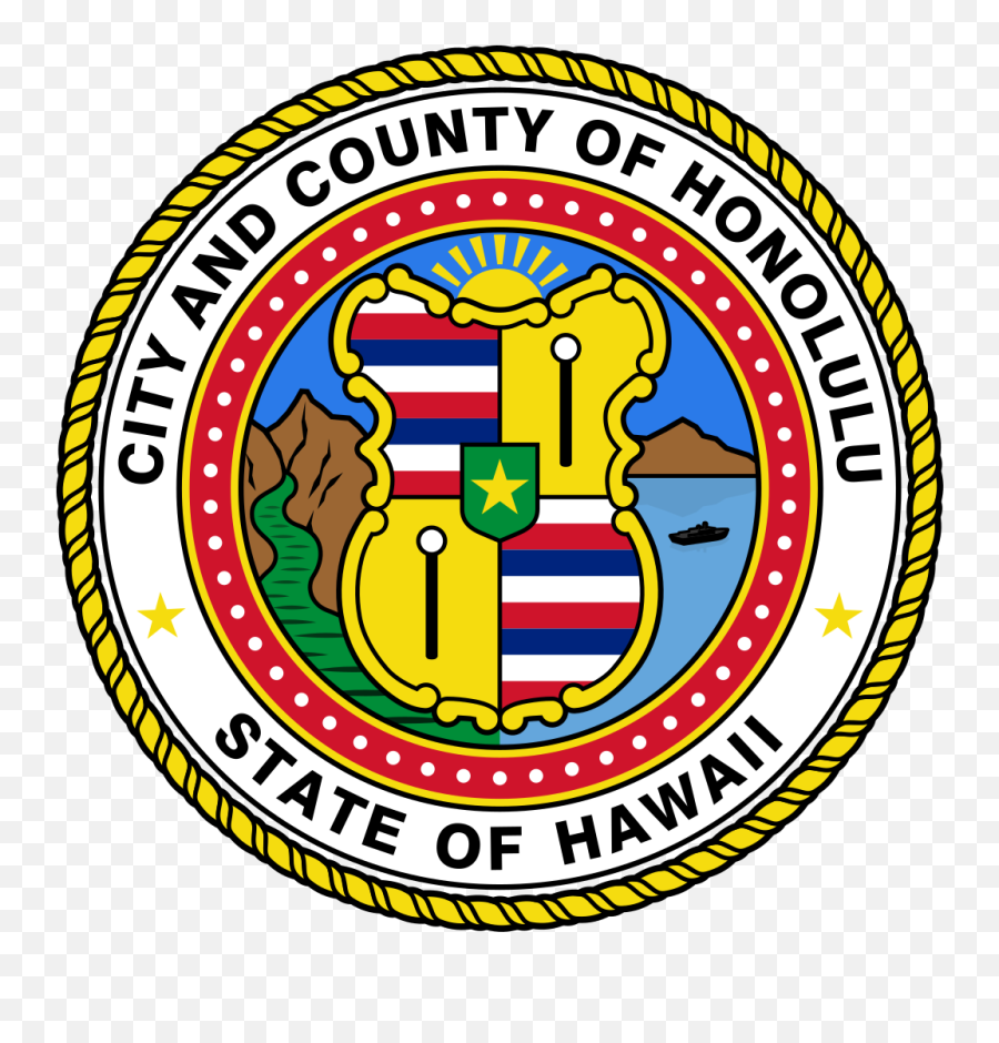 Seal Of Honolulu Hawaii - City And County Of Honolulu Emoji,Emoji With Star Eyes