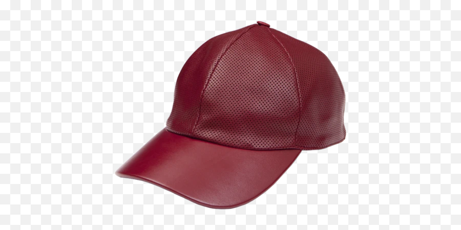 Perforated Leather Hat - Baseball Cap Emoji,No Cap Emoji