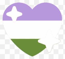 Download Genderqueer Sparkle Heart Discord Emoji - Clip Art,Sparkle Emoji