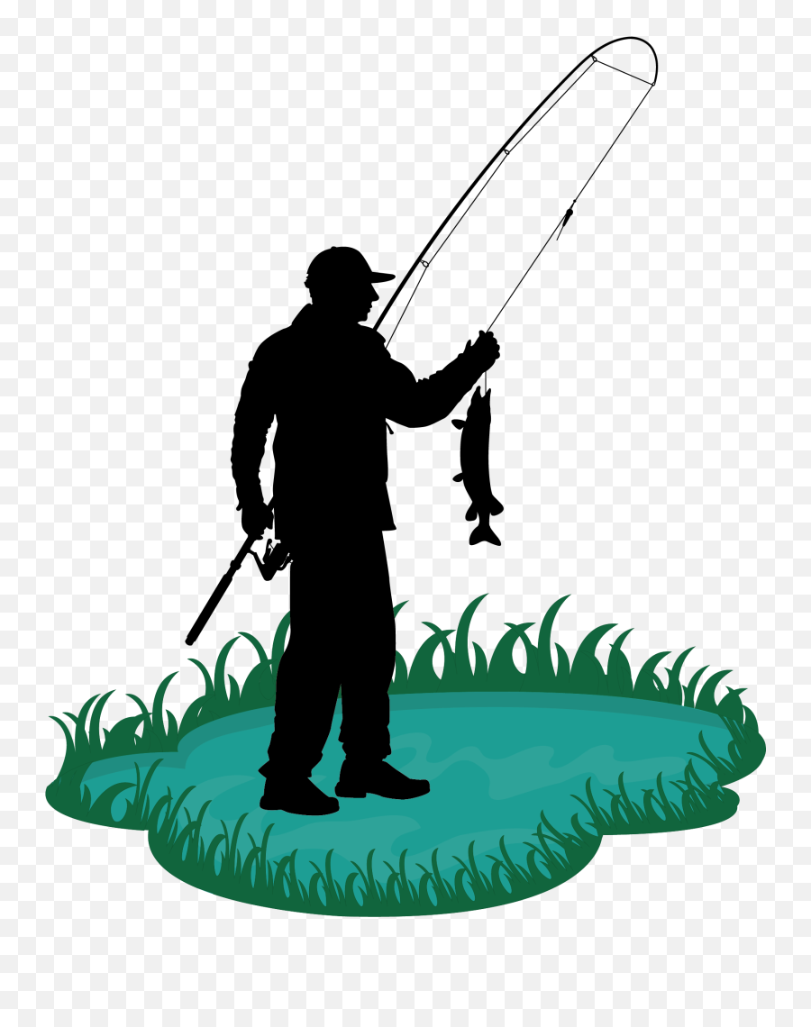 Hook Clipart Fisherman Hook Fisherman Transparent Free For - Cartoon Of Man Fishing Emoji,Fishing Pole Emoji