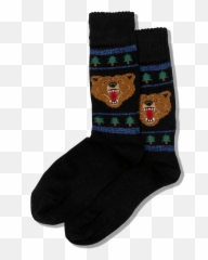 Menu0027s Bear Crew Socks u2013 HOTSOX - Emoji
