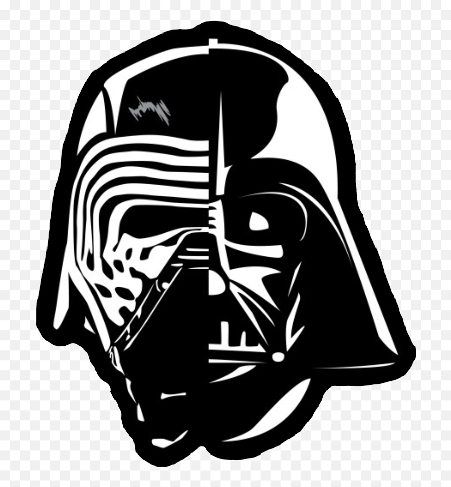 Starwars Kyloren Ren Kylo Helmet - Kylo Ren Darth Vader Decal Emoji,Darth Vader Emoji Copy Paste
