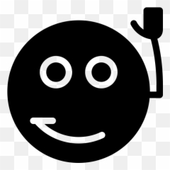 Wave Rubber Stamp - Smiley Emoji