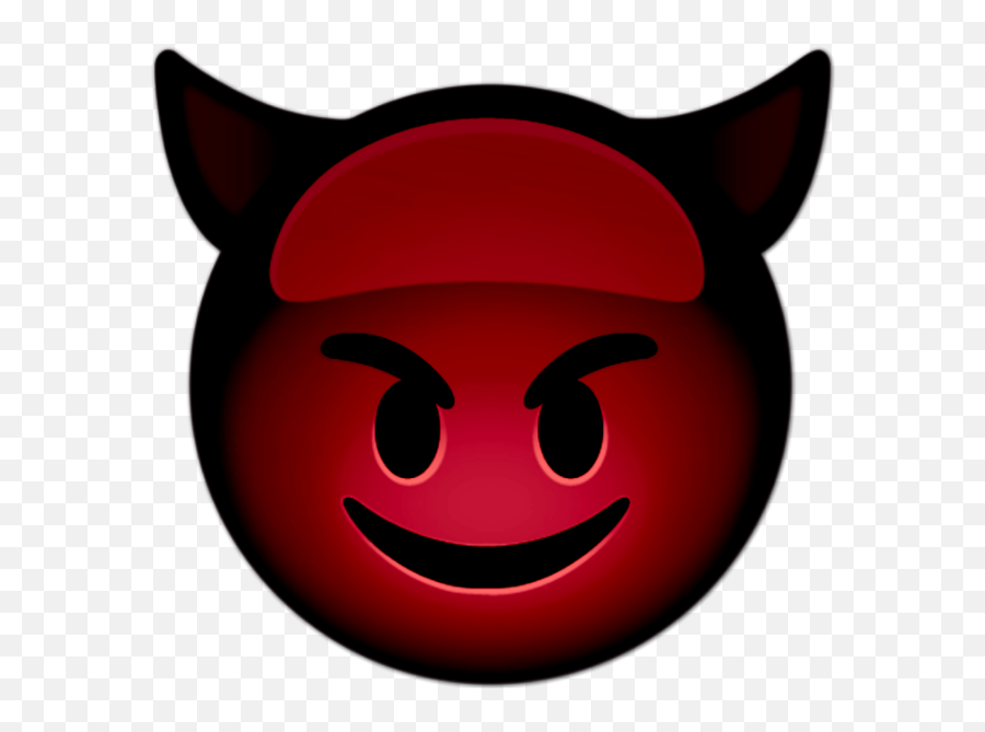 Devil Satan Demon Sticker - Smiley Emoji,Demon Face Emoji