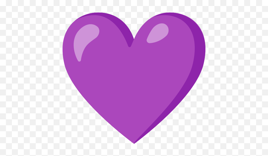Purple Heart Emoji - Emoji Corazon Morado,Purple Emojis