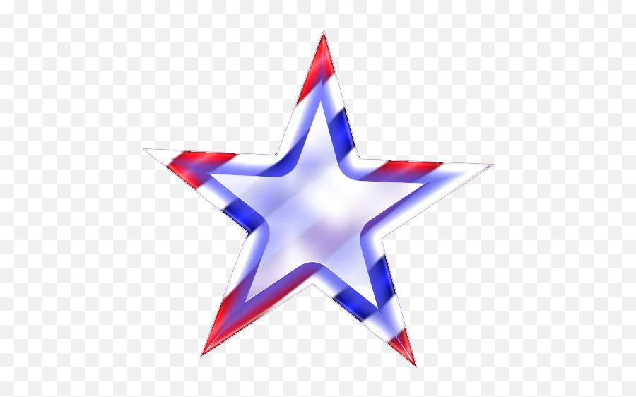 Star Redwhiteandblue Patriotic Sticker By Xxxggxxx - Portable Network Graphics Emoji,Patriotic Emoji