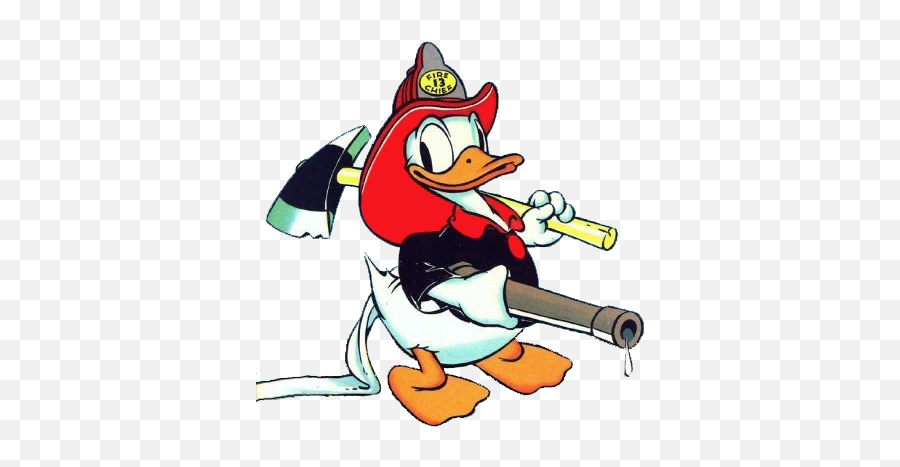 Donald Duck Fireman Clipart Donald Duck Fireman - Donald Duck Fireman Emoji,Fireman Emoji