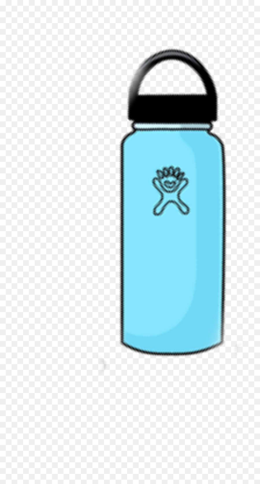 Blue Hydroflask Vsco Sticker By Ily Guys - Flask Emoji,Flask Emoji