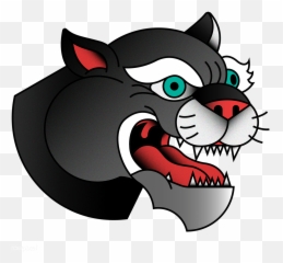 Vintage Panther Tattoo Png - Portable Network Graphics Emoji,Turnip Emoji