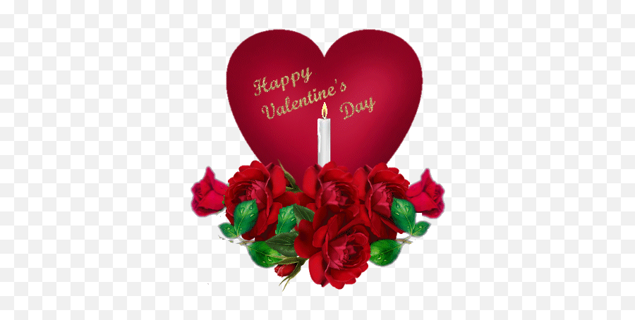 Happy Valentines Day - Happy Valentines Day Roses Gif Emoji,Emoji Valentines Cards