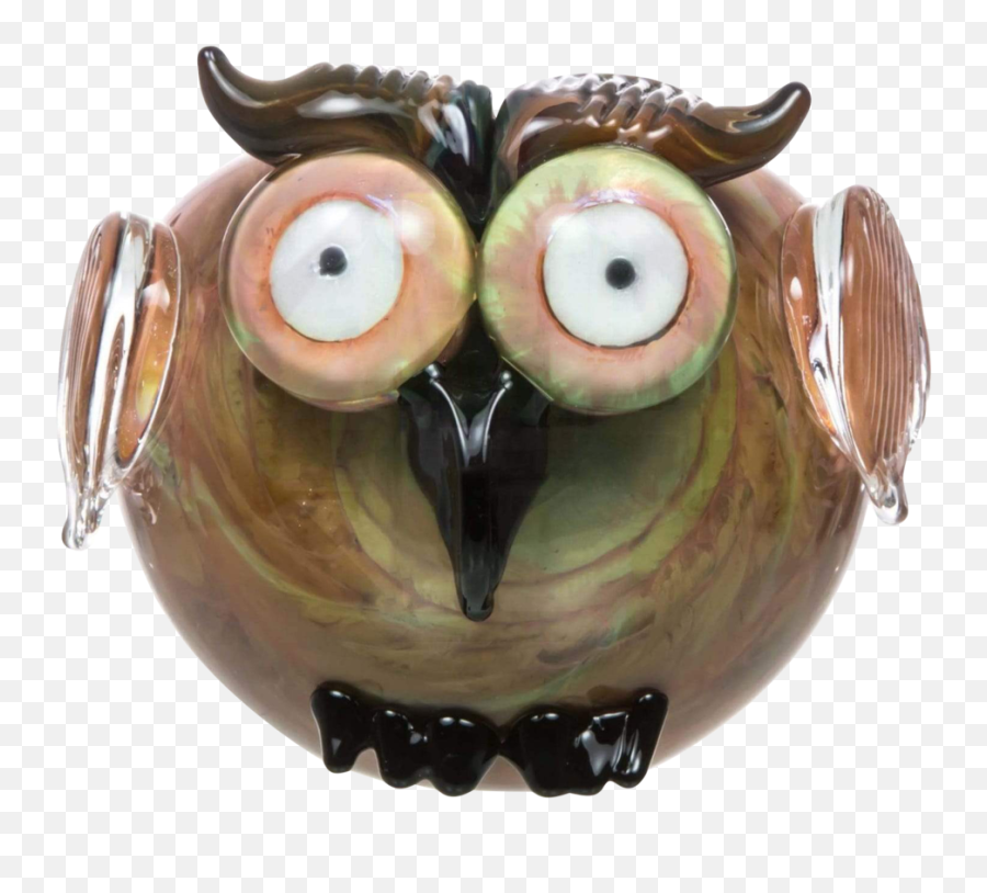 Empire Glassworks The Owl Glass Spoon Pipe - Soft Emoji,Emoji Owl