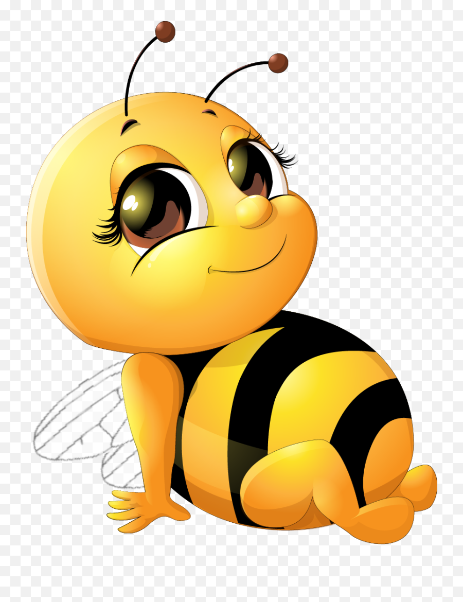 Pin - Cute Bee Clip Art Emoji,Honey Emoji