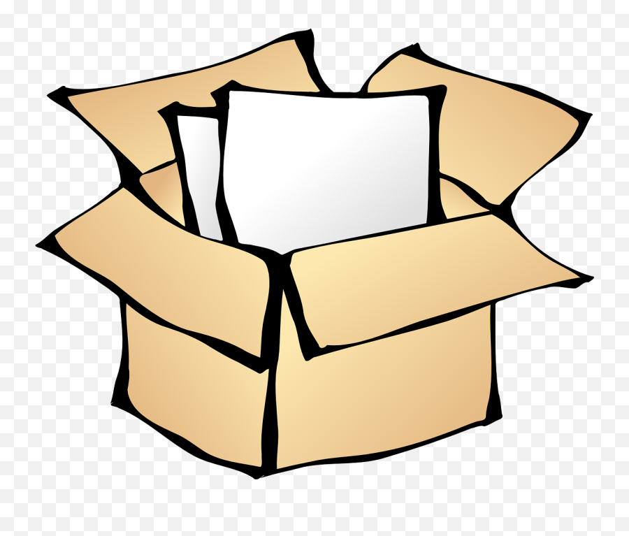 Box Package Cardboard Gift Container - Package Clip Art Emoji,Cardboard Box Emoji