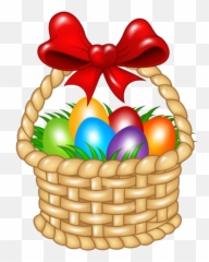 Easter Eggs Basket - Clip Art Easter Basket Emoji,Easter Basket Emoji
