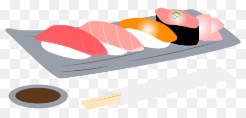 Sushi Emoji Transparent Png Clipart - Sashimi