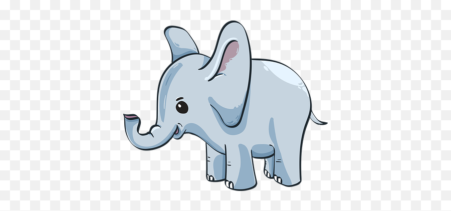 Funny Cartoon Illustrations - Elephant Clipart Png Emoji,Elephant Emojis