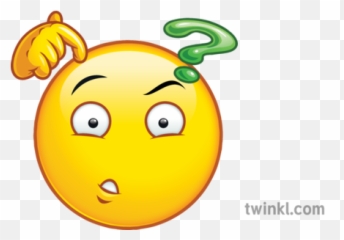 Confused Emoji Symbols Emoticons Icons Puzzled Ks2 - Puzzled Black And White,Emoticons