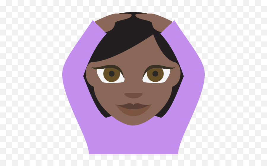 Dark Skin Tone Emoji Emoticon - Clip Art,Ok Emojii
