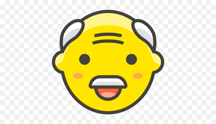 Anciano - Old Man Face Cartoon Emoji,Emoticones Gratis
