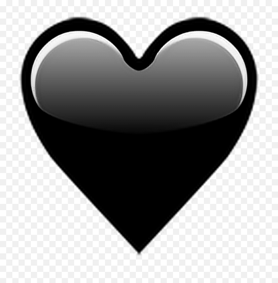 Black Heart Emoji Png Picture - Black Heart Emoji Whatsapp,Black Crown Emoji