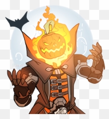 Download Pumpkin Reaper By Desertdraggon - Overwatch Pumpkin Reaper Fanart Emoji,Overwatch Emoji