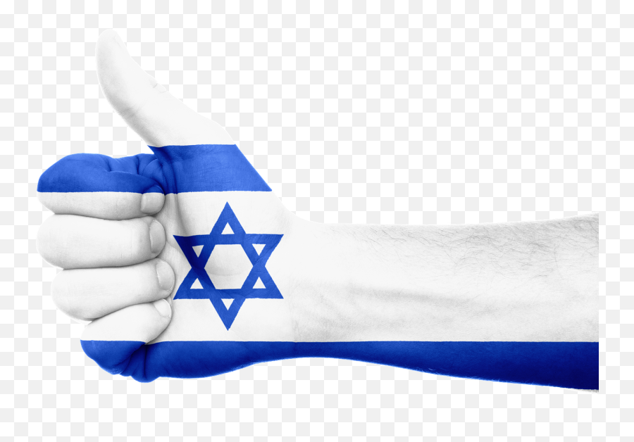 Israel Flag Hand National Fingers - Shavua Tov From Israel Emoji,Israeli Flag Emoji