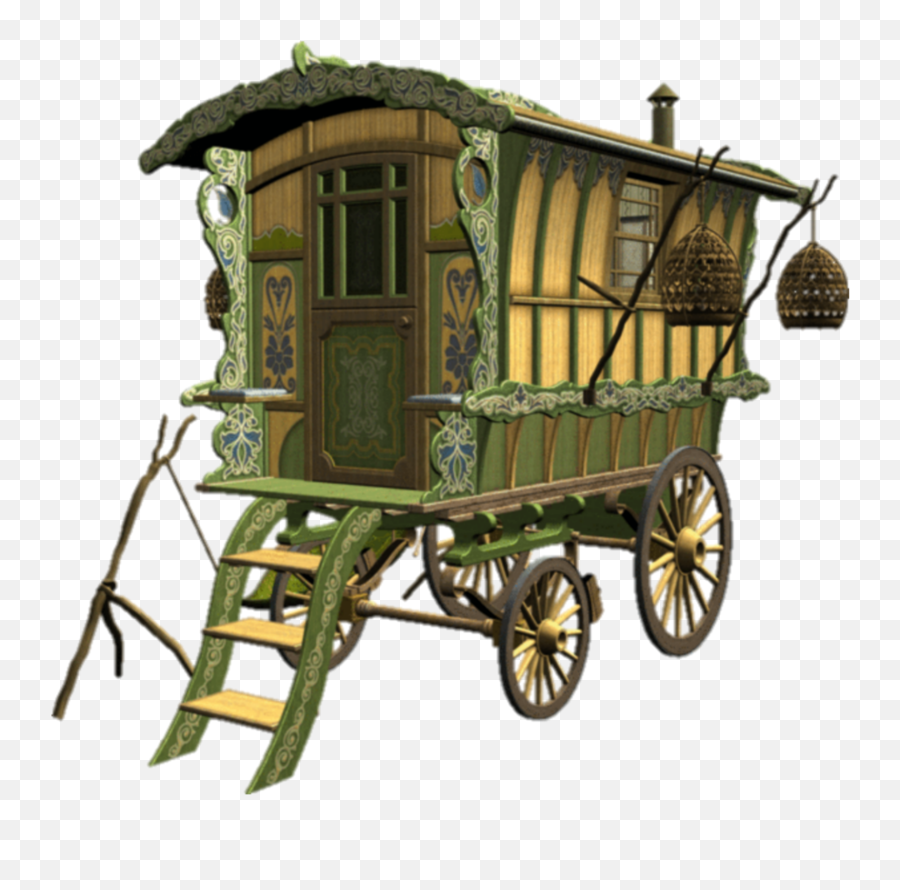 Gypsy Wagon Sticker Boho - Gypsy Wagon Clip Art Emoji,Wagon Emoji