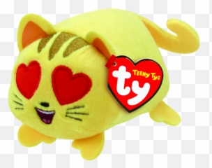 Emoji Cat Heart Eye - Ty Beanie,Boo Emoji