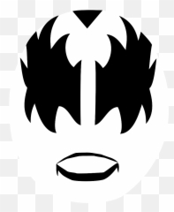 Kiss Makeup Clipart - Stencil Face Paint Emoji