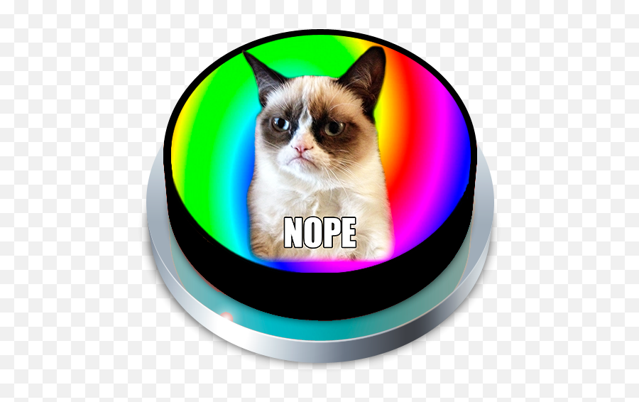 Nope Mlg Button U2013 Google Play Ilovalari - Valentines Day Meme Cards Grumpy Cat Emoji,Deez Nuts Emoji