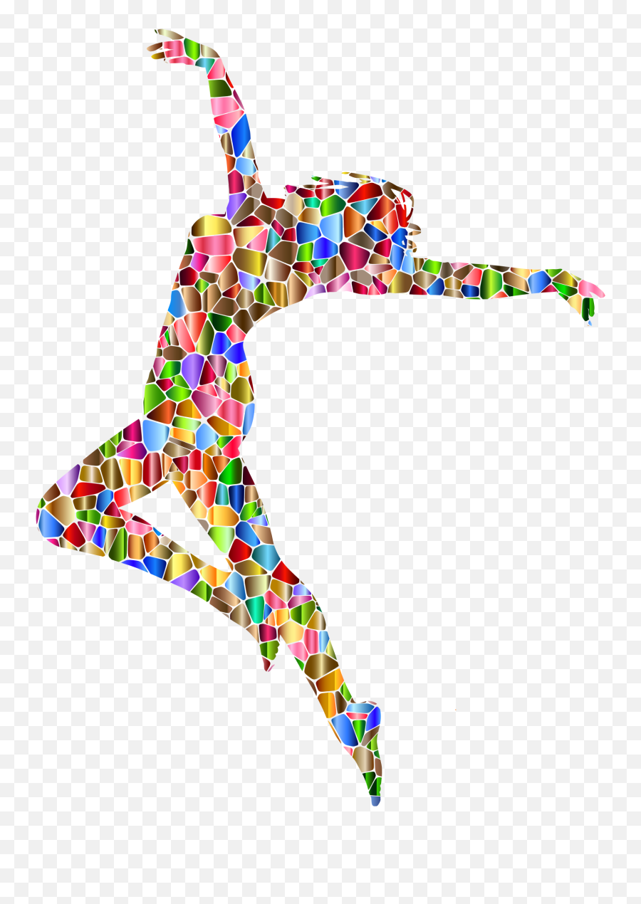 Girl Dance Clipart Png - Colorful Dancing Silhouette Emoji,Two Dancing Girl Emoji