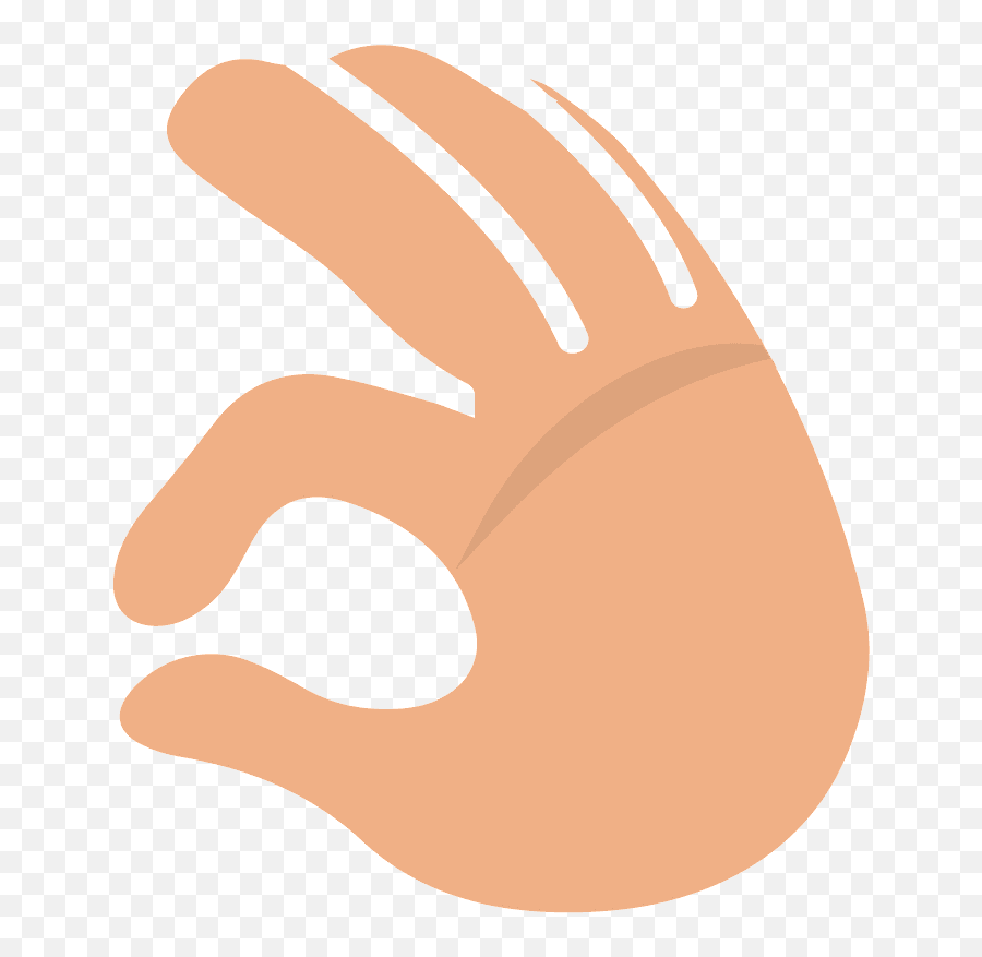 Ok Hand Emoji Clipart Free Download Transparent Png - Horizontal,Ok Emoji