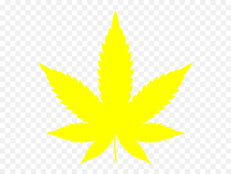 Yellow Hemp Leaf - Pot Leaf Emoji,Marijuana Leaf Emoji
