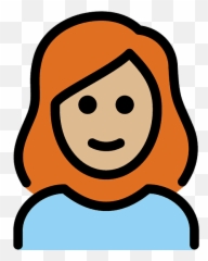 Karnacja Rednio Jasna I Rude Wosy Kobieta Clipart Darmowe - No Clipart Emoji,Rude Emoji