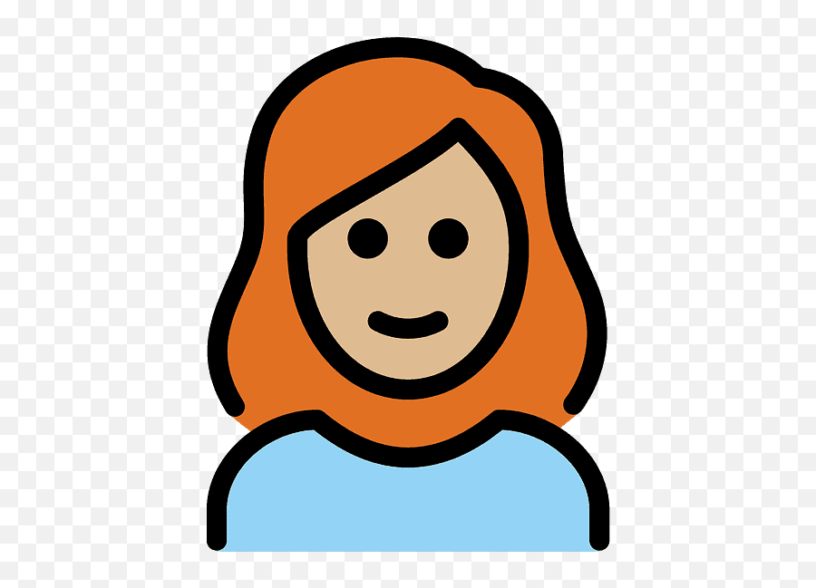 Karnacja Rednio Jasna I Rude Wosy Kobieta Clipart Darmowe - No Clipart Emoji,Rude Emoji