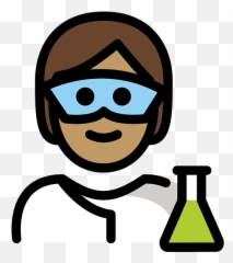 Scientist Emoji Clipart Free Download Transparent Png,Emoji Science