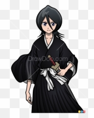 How To Draw Rukia Kuchiki Anime Girls - Rukia Kuchiki Emoji,Kneeling Emoji