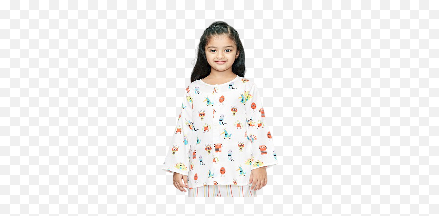 Buy Nigh Nigh Unisex Cotton Monster Printed Full Sleeve - Child Model Emoji,Emoji Pajama Set