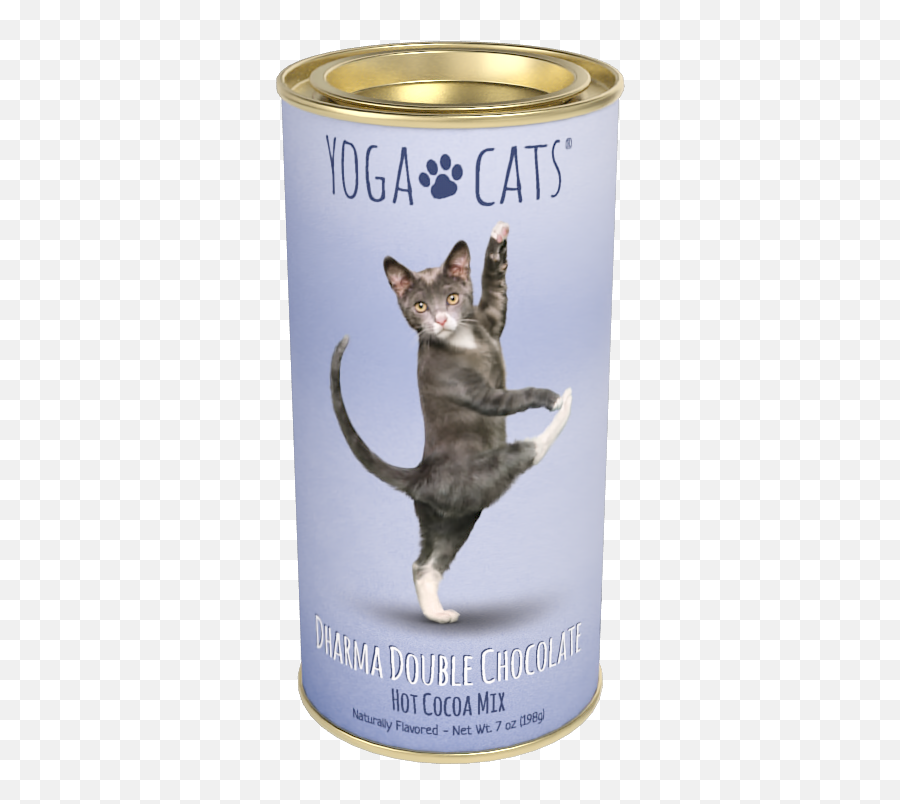 Yoga Cats Dharma Double Chocolate - Yoga Cats Hot Chocolate Emoji,Dog And Cat Emoji