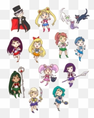 Sailormoon Moon Sailor Kawaii - Sailor Moon Transparent Sticker Emoji,Sailor Moon Emoji