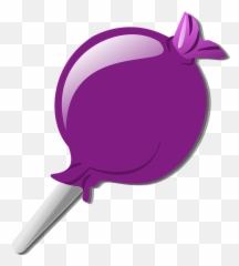 Free Lollipop Candy Illustrations - Purple Lolly Emoji