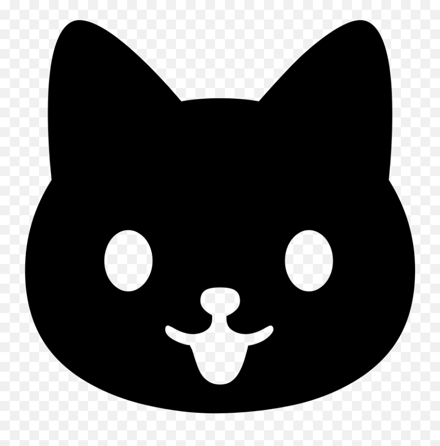 Android Emoji 1f431 - Black Cat,Black Cat Emoji