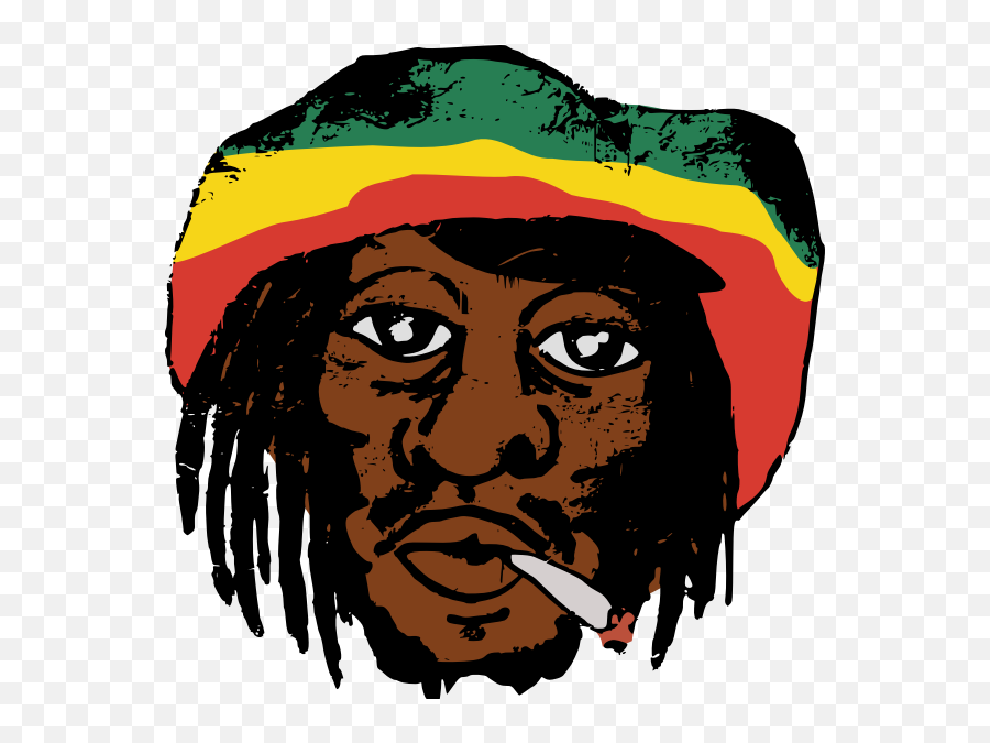 Bob Marley - Cartoon Bob Marley Easy Drawing Emoji,Polish Flag Emoji