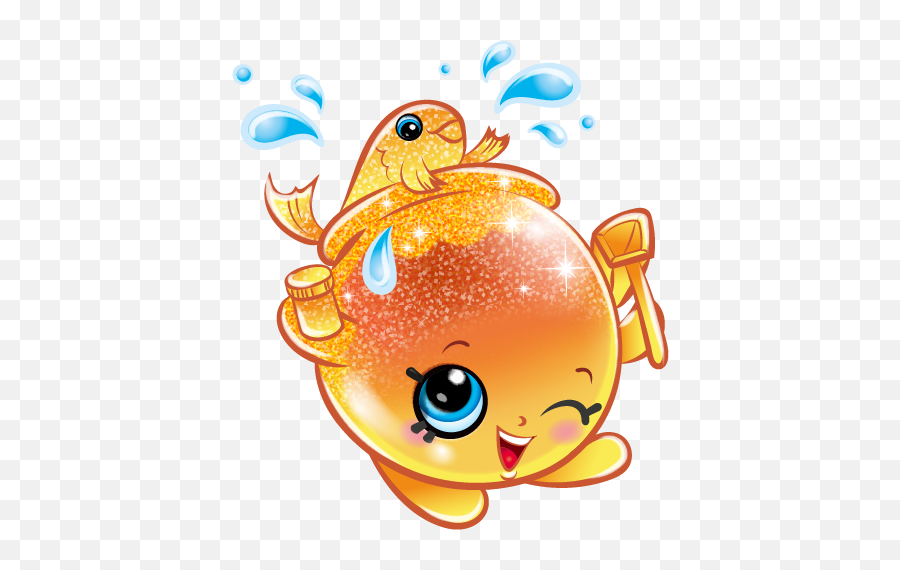 Shopkins Bday - Goldie Fish Bowl Shopkins Emoji,Pulling My Hair Out Emoji