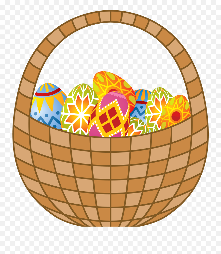 Easter Egg Basket Png Files - Basket Clipart Png Emoji,Easter Basket Emoji