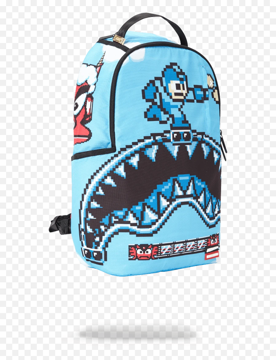 Sprayground Backpack Mega Man Destroyer - Mega Man Emoji,How To Make A Shark Emoji